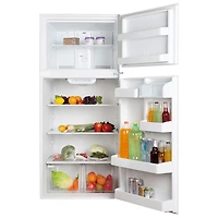 Réfrigérateur à congélateur supérieur 18 pi³ 30 po de GE avec éclairage DEL (GTS18FTLKBB) - Noir