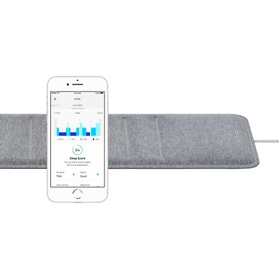 Tapis avec moniteur de suivi du sommeil et de fréquence cardiaque de Withings
