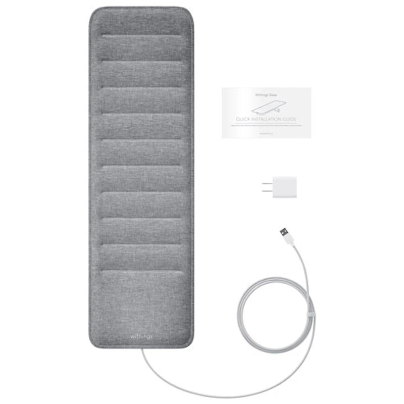 Tapis avec moniteur de suivi du sommeil et de fréquence cardiaque de Withings