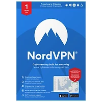 NordVPN Standard (PC/Mac) - 10 appareils - 1 an