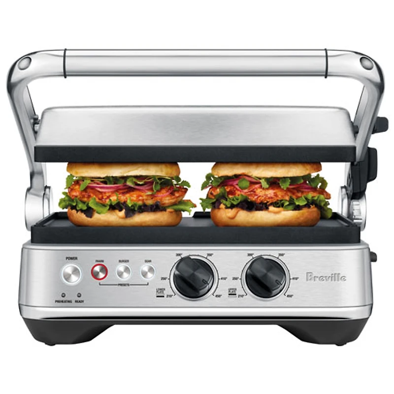 Presse-panini et gril intérieur de Breville - Acier inoxydable brossé