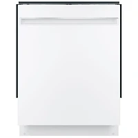 Lave-vaisselle encastrable 24 po 51 dB avec cuve en acier inoxydable de GE (GDT225SGLWW) - Blanc