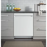Lave-vaisselle encastrable 24 po 51 dB avec cuve en acier inoxydable de GE (GDT225SGLWW) - Blanc