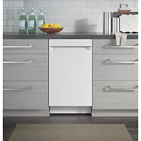 Lave-vaisselle encastrable 18 po 47 dB avec cuve en inox Profile de GE (PDT145SGLWW) - Blanc