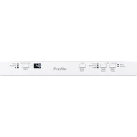 Lave-vaisselle encastrable 18 po 47 dB avec cuve en inox Profile de GE (PDT145SGLWW) - Blanc