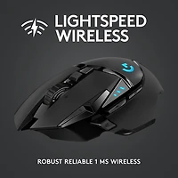 Logitech G502 LIGHTSPEED 25600 DPI Wireless Optical Gaming Mouse - Black