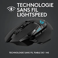Logitech G502 LIGHTSPEED 25600 DPI Wireless Optical Gaming Mouse - Black