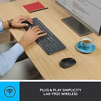 Ensemble avec clavier et souris optique sans fil MK235 de Logitech