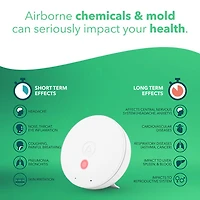 Moniteur de qualité de l'air intérieur Wave Mini d'Airthings avec indicateur de risque de moisissure