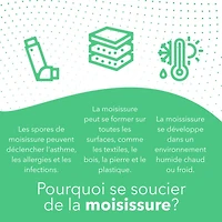 Moniteur de qualité de l'air intérieur Wave Mini d'Airthings avec indicateur de risque de moisissure