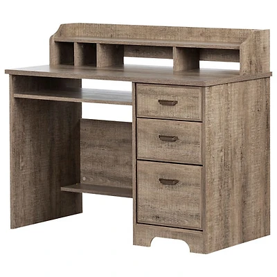 Bureau Versa avec armoire - Chêne vieilli