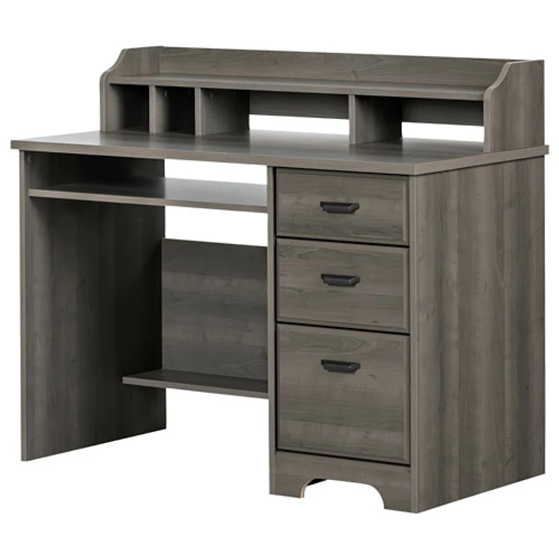Bureau Versa avec armoire - Érable gris