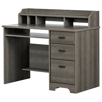 Bureau Versa avec armoire - Érable gris