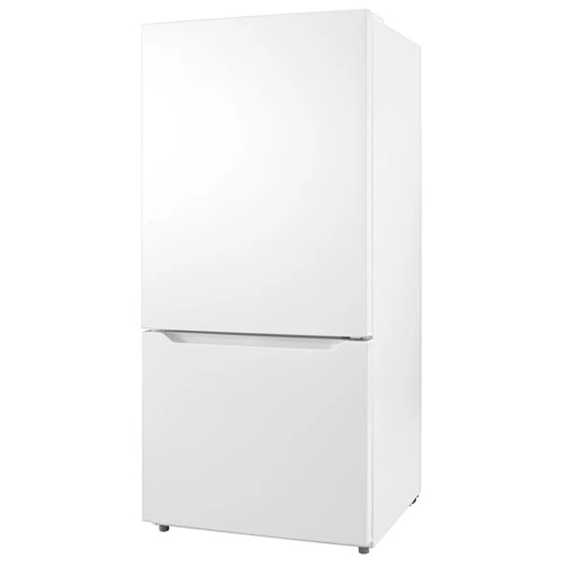 Insignia 30" 18.6 Cu. Ft. Bottom Freezer Refrigerator (NS-RBM18WH0-C) - White - Only at Best Buy