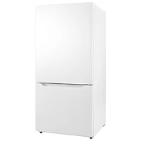 Insignia 30" 18.6 Cu. Ft. Bottom Freezer Refrigerator (NS-RBM18WH0-C) - White - Only at Best Buy