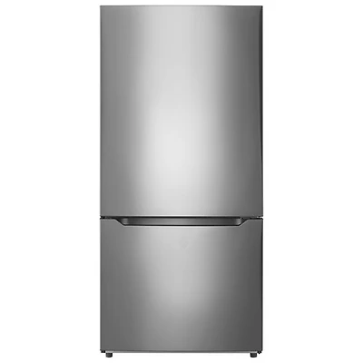 Réfrigérateur congélateur inférieur 18,6 pi³ 30 po Insignia (NS-RBM18SS0-C) - Inox - Exclusivité BBY