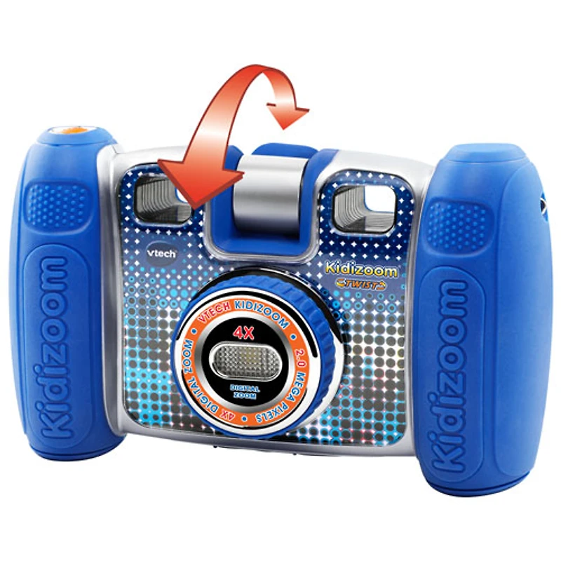 VTech Kidizoom Twist 2MP 4x Optical Zoom Digital Camera - Blue