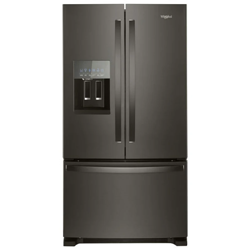 Whirlpool 36" French Door Refrigerator (WRF555SDHV) - Black Stainless - Open Box - Scratch & Dent