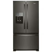 Whirlpool 36" French Door Refrigerator (WRF555SDHV) - Black Stainless - Open Box - Scratch & Dent