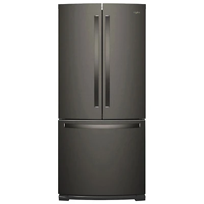 Whirlpool 30" 19.7 CuFt French Door Refrigerator (WRF560SFHV)-Black - Open Box - Perfect Condition
