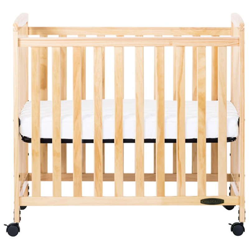 Lit de bébé portatif en bois massif Bristol de Child Craft - Naturel