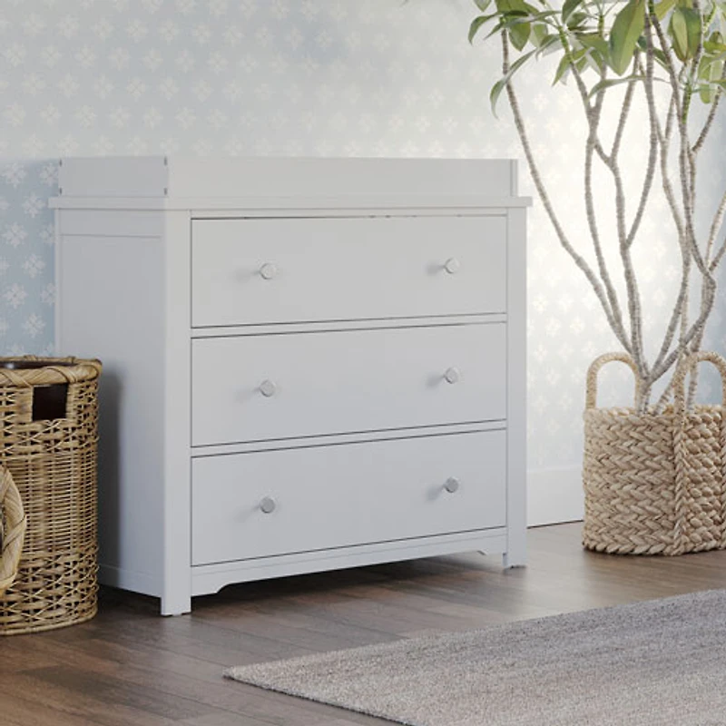 Harmony 3-Drawer Dresser - Matte White