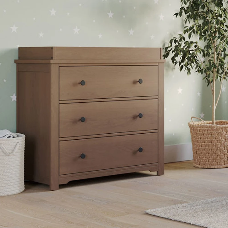 Commode à 3 tiroirs Harmony - Fini bruyère