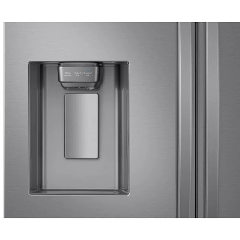 Réfrigérateur 2 portes 28 pi³ 36 po avec distributeur glaçons/eau de Samsung (RF28R6201SR/AA) - Inox
