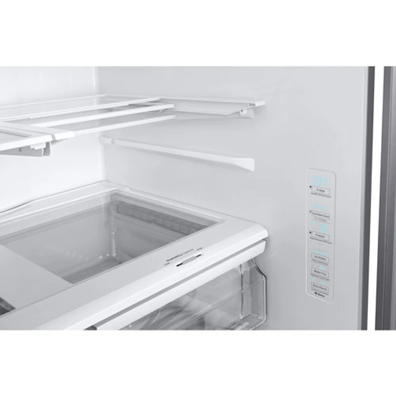 Réfrigérateur 2 portes 28 pi³ 36 po avec distributeur glaçons/eau de Samsung (RF28R6201SR/AA) - Inox