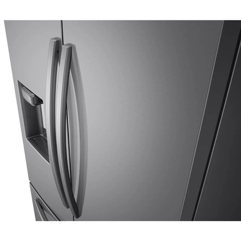 Réfrigérateur 2 portes 28 pi³ 36 po avec distributeur glaçons/eau de Samsung (RF28R6201SR/AA) - Inox