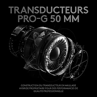 Casque de jeu avec microphone Pro X de Logitech G - Noir
