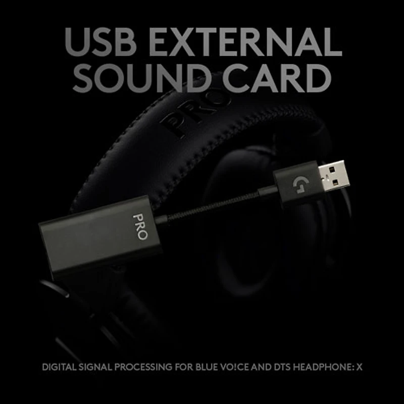 Casque de jeu avec microphone Pro X de Logitech G - Noir