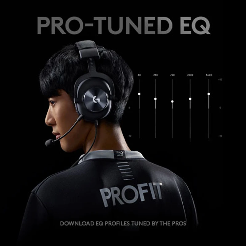 Casque de jeu avec microphone Pro X de Logitech G - Noir