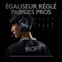 Casque de jeu avec microphone Pro X de Logitech G - Noir