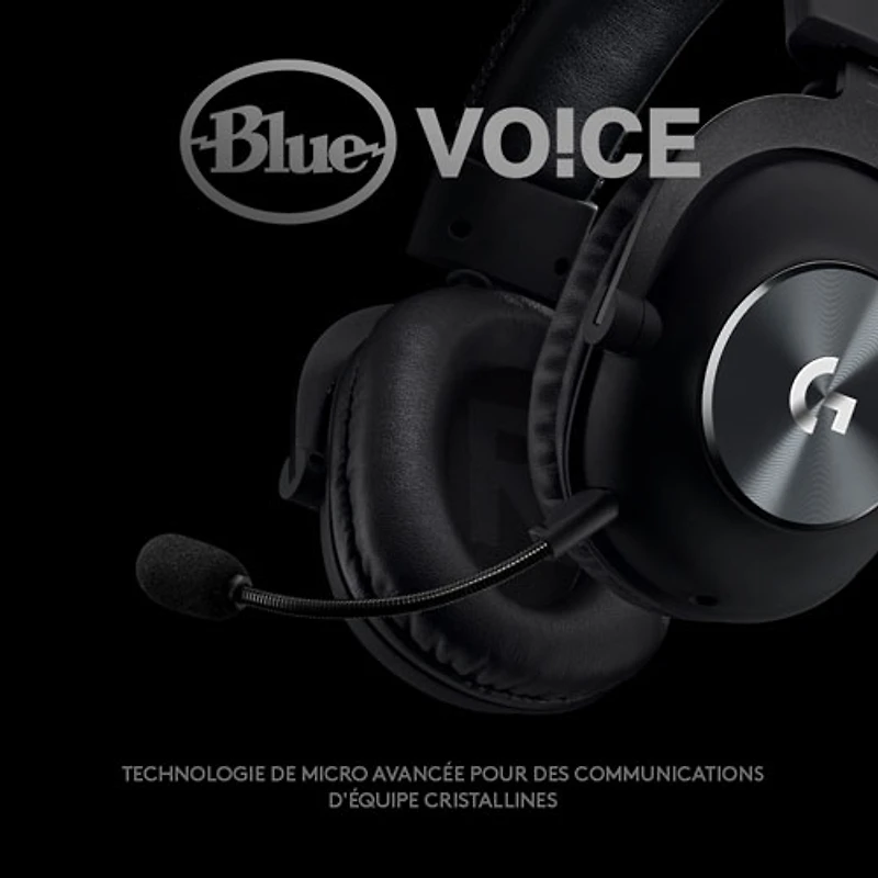 Casque de jeu avec microphone Pro X de Logitech G - Noir