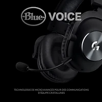 Casque de jeu avec microphone Pro X de Logitech G - Noir