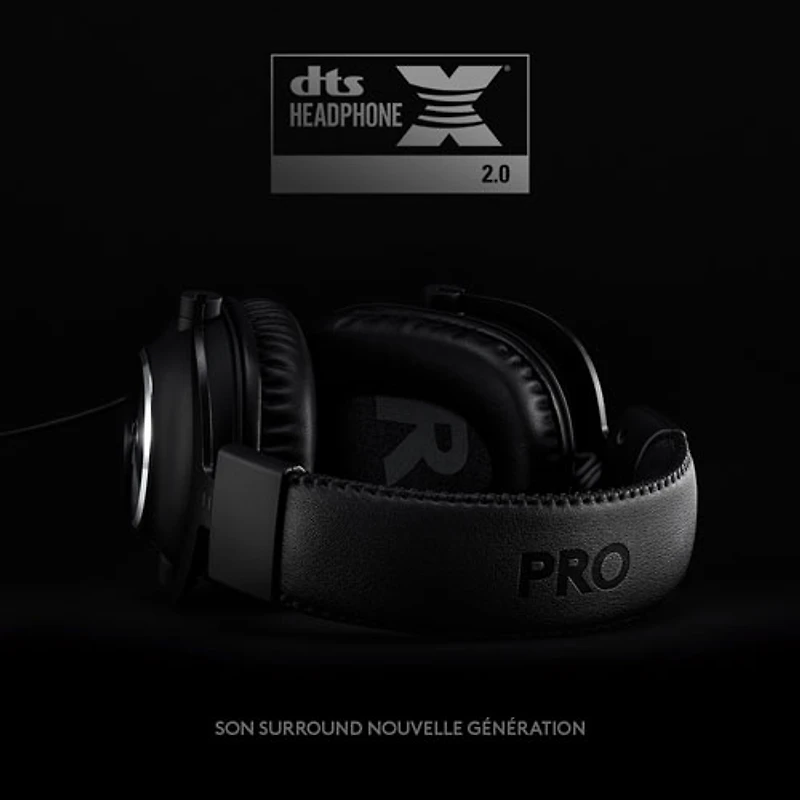 Casque de jeu avec microphone Pro X de Logitech G - Noir