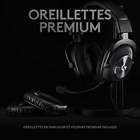 Casque de jeu avec microphone Pro X de Logitech G - Noir
