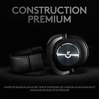 Casque de jeu avec microphone Pro X de Logitech G - Noir