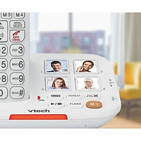 VTech CareLine 1-Handset DECT 6.0 Cordless Phone with Answering System (SN5127) - White