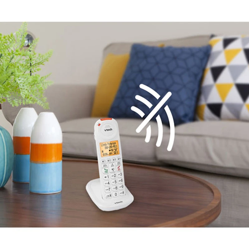 Téléphone amplifié sans fil supplémentaire DECT 6 GHz CareLine de VTech (SN5107)