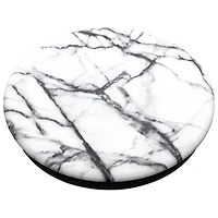 Prise extensible à support universel de PopSockets pour téléphone cellulaire - Blanc marbré colombe