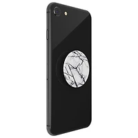 Prise extensible à support universel de PopSockets pour téléphone cellulaire - Blanc marbré colombe