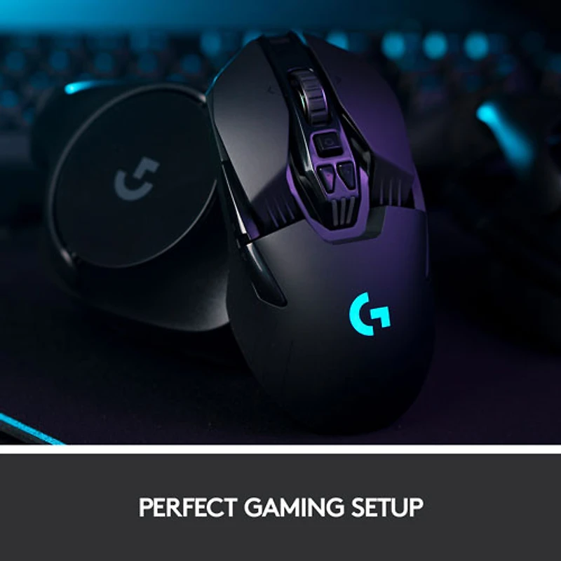 Souris de jeu optique sans fil de 25600 ppp G903 HERO de Logitech - Noir