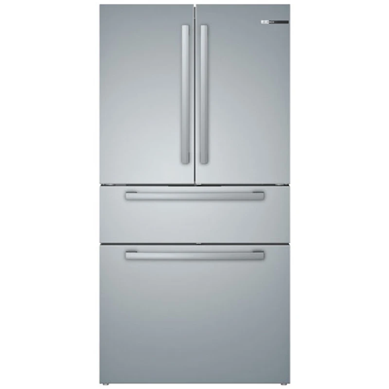 Réfrigérateur à 4 portes et à profondeur de comptoir 21 pi³ 36 po de Bosch (B36CL80SNS) - Inox