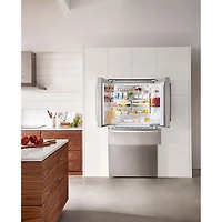 Réfrigérateur à 4 portes et à profondeur de comptoir 21 pi³ 36 po de Bosch (B36CL80SNS) - Inox