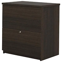 Bestar Standard 2-Drawer Lateral File Cabinet - Dark Chocolate