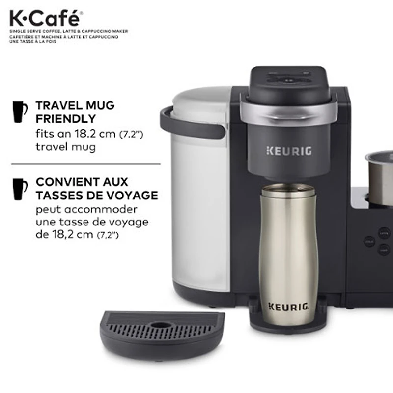 Keurig K-Café Single Serve Coffee Maker - Dark Charcoal
