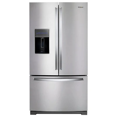 Réfrigérateur à deux portes de 36 po Whirlpool (WRF757SDHZ) - Inox - Boîte ouverte - Parfait état