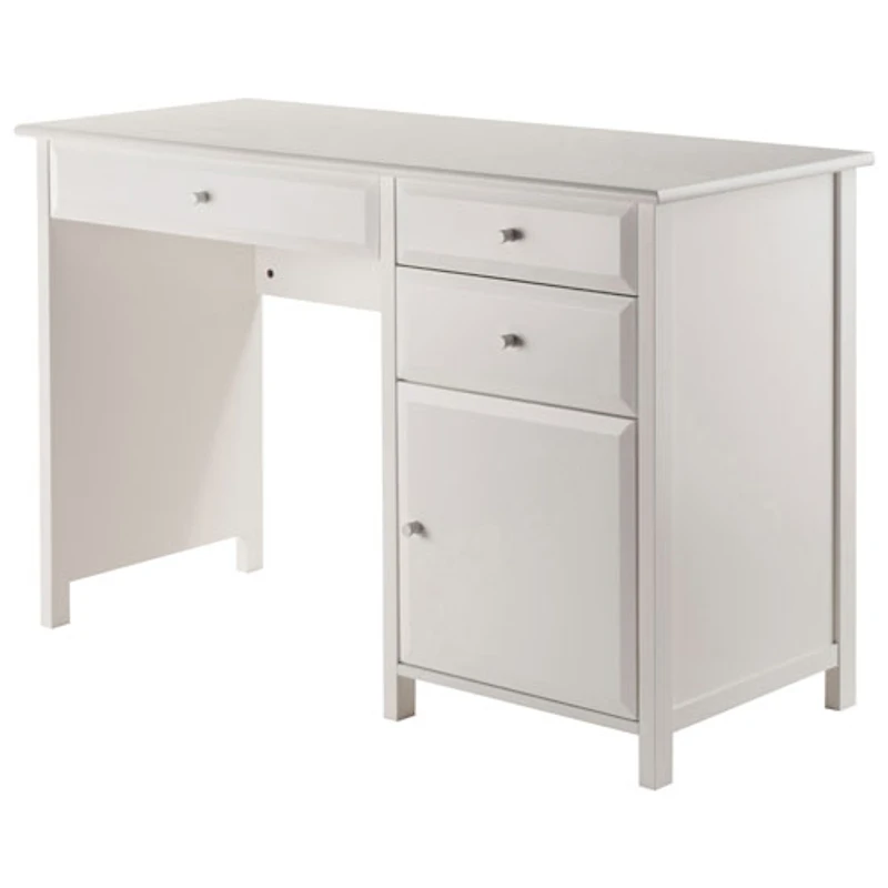 Bureau d'ordinateur Delta avec classeur et table pour imprimante